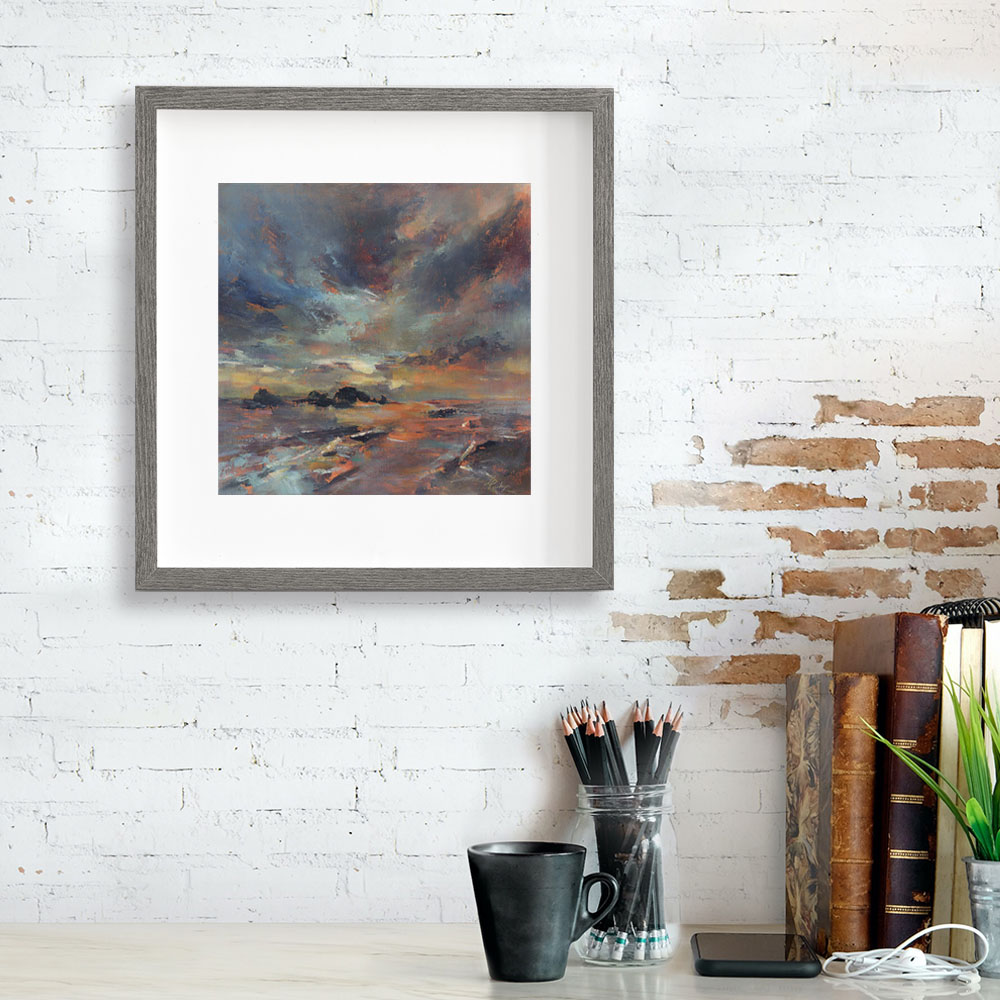 Rocks at Sunset – Gicleé Print - Image 2